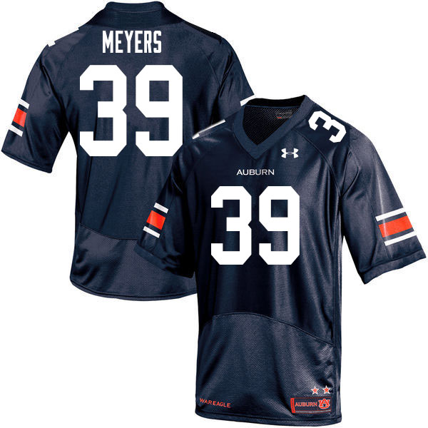 Auburn Tigers Men's Marshall Meyers #39 Navy Under Armour Stitched College 2020 NCAA Authentic Football Jersey QKL7374LG